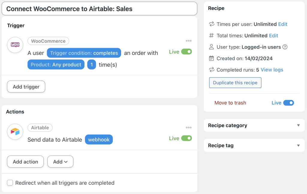 connect-woocommerce-to-airtable-sales