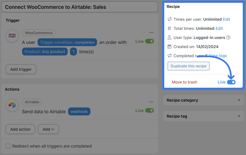 connect-woocommerce-to-airtable-sales-live