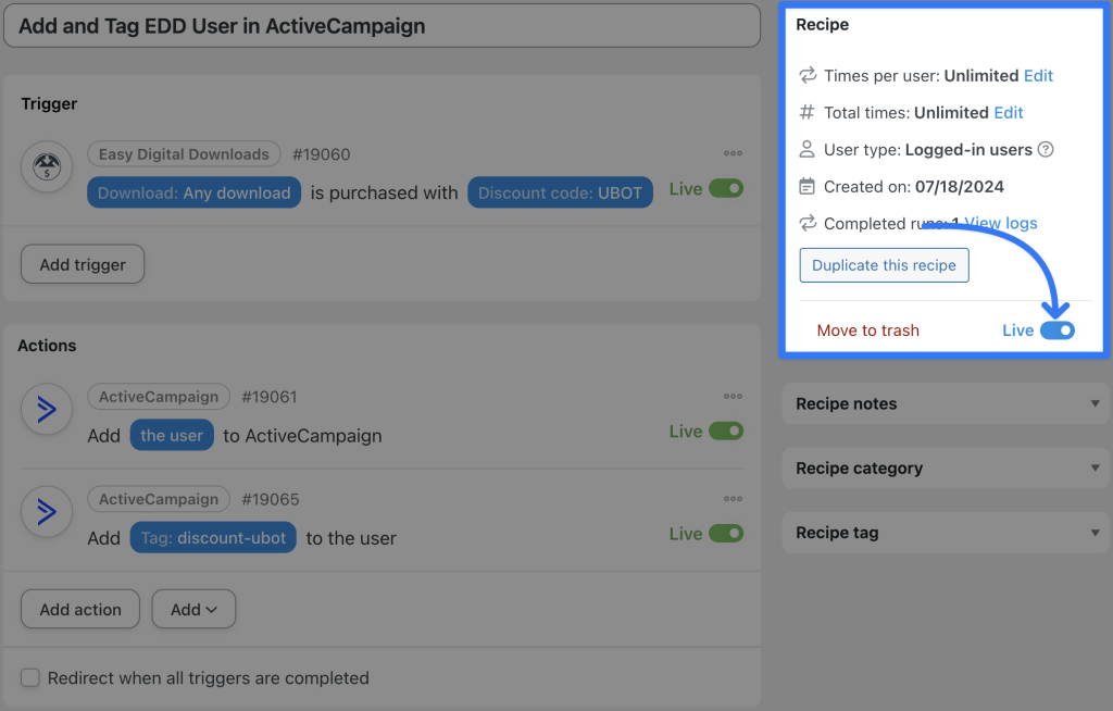 connect-edd-to-activecampaign-recipe-1-live