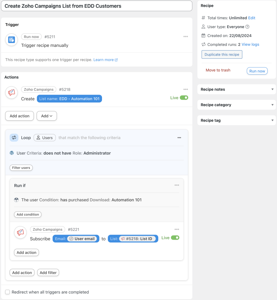 connect-easy-digital-downloads-to-zoho-recipe-2
