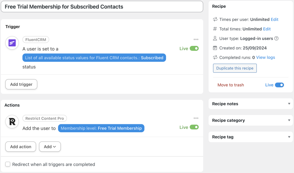 connect-restrict-content-pro-to-fluentcrm-recipe-3