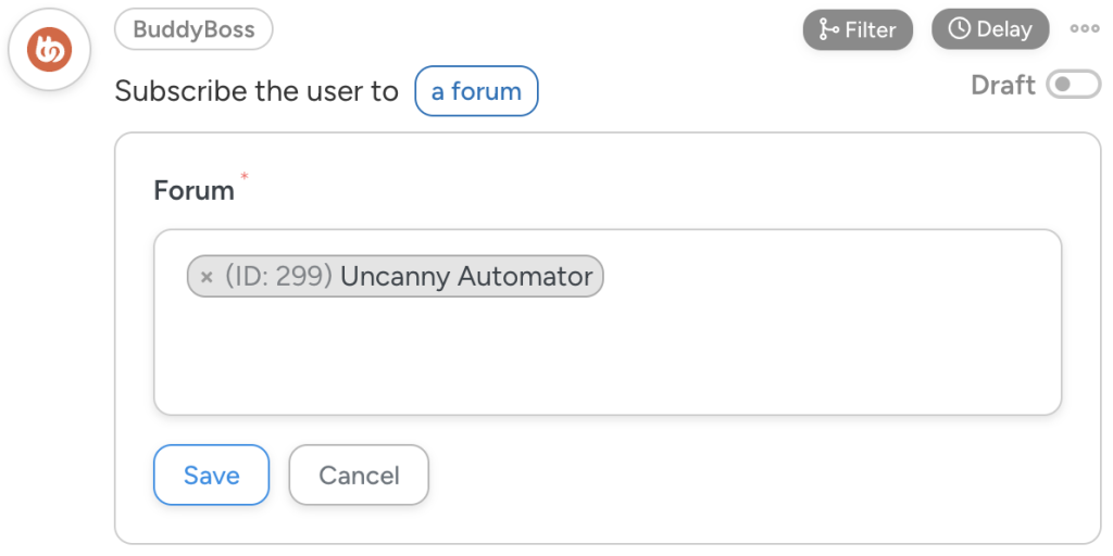 automator-action-buddyboss-forum-selection