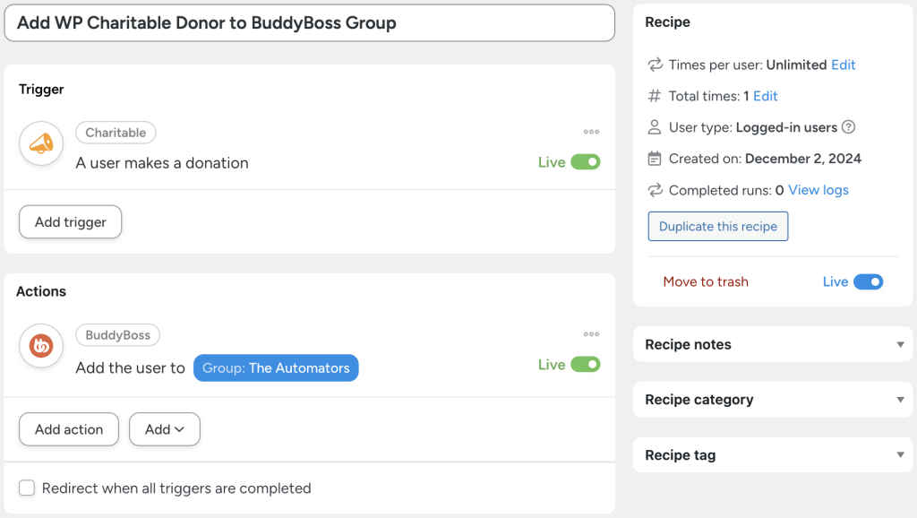 connect-wp-charitable-to-buddyboss-recipe-1