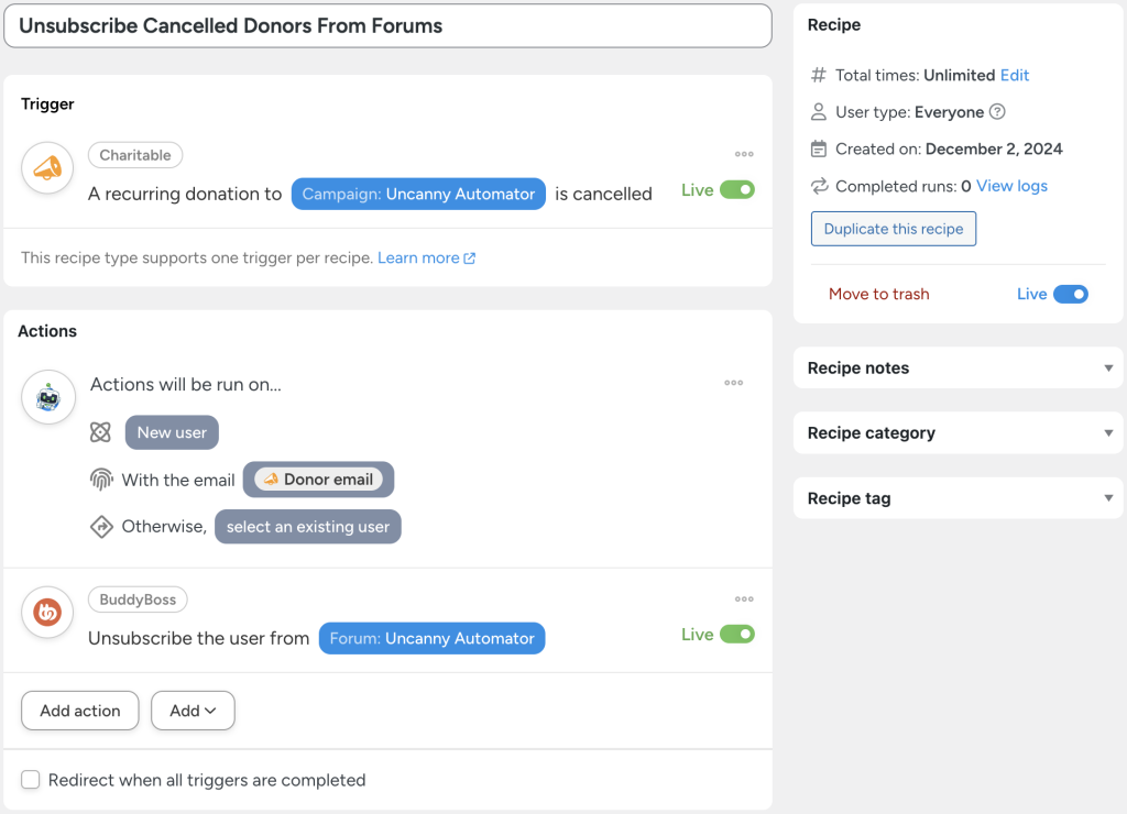 connect-wp-charitable-to-buddyboss-recipe-2-unsubscribe