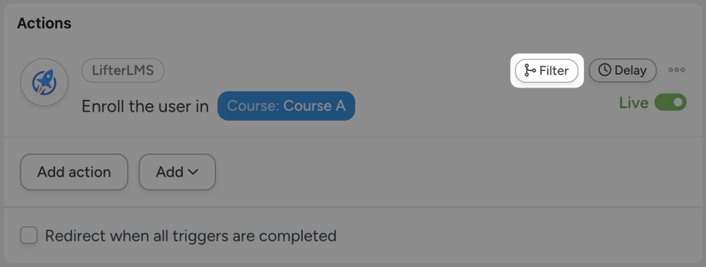 lifterlms-action-enroll-the-user-in-a-course-filter