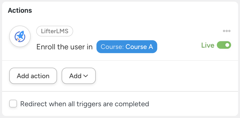 lifterlms-action-enroll-the-user-in-a-course-live