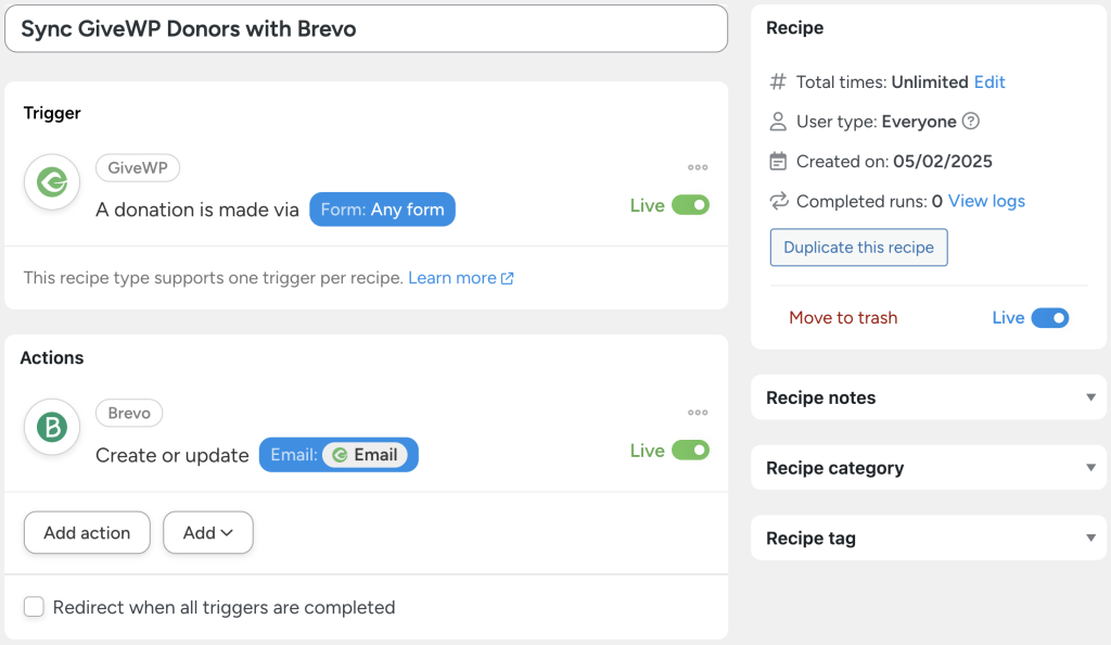 connect-givewp-to-brevo-sync-donors